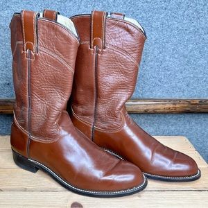 J. Chisholm Western Leather Cowboy Boots